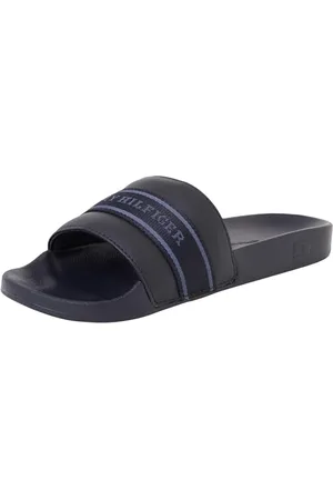Tommy Hilfiger Damen Badeschuhe Poolslide With Webbing Elegant, Blau (Space Blue), 36