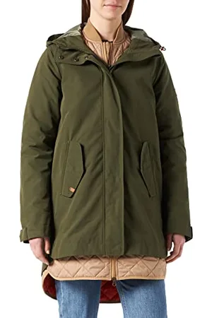 Camel Active Womenswear Damen 3100416f15 Mantel, OLIVE, 46