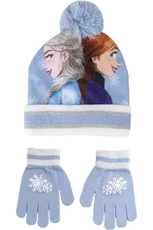 Disney Unisex Kids Frozen Mütze und Handschuhe Set, , Estándar