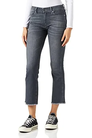 7 for all Mankind Damen JSABC110PR Jeans, Grey, 24