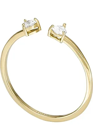 Fossil Damenring Sadie Tokens Of Affection -Tone Edelstahl Toi Et Moi, JF04359710