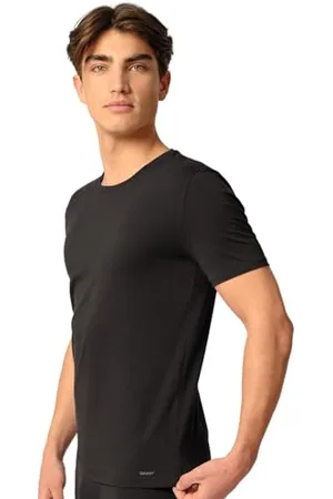 Skiny Herren Cotton Fresh 080983 T-Shirt, Black, M