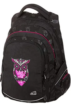 Karen Walker Rucksack Fame Night Owl in , mit 3 Fächern, Seitentaschen, atmungsaktive Polster und Brustgurt, ca. 44 x 32 x 24 cm, 32 Liter