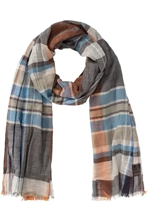 Camel Active Herren Karierter Schal aus reiner Baumwolle menswear-OS