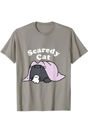 Pusheen Scaredy Katzen-T-Shirt T-Shirt