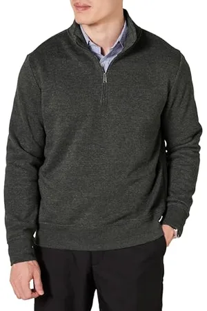 Amazon Herren Polarfleecejacke mit Viertelreißverschluss, , M