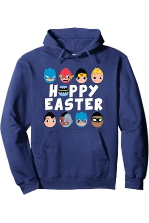 DC Comics Originals DC Super Friends Hoppy Easter Character Eggs Pullover Hoodie