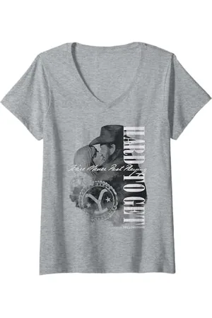 Yellowstone Damen schwer zu bekommen Rip Wheeler Beth Dutton T-Shirt mit V-Ausschnitt