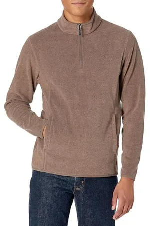 Amazon Herren Polarfleecejacke mit Viertelreißverschluss, , M