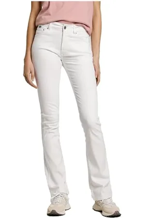 Pepe Jeans Damen Mid Rise Flare New Pimlico Hose, , 30