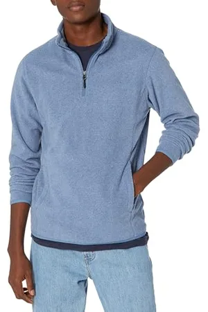 Amazon Herren Polarfleecejacke mit Viertelreißverschluss, , M