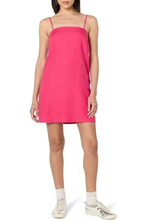 THE DROP Seville Linen Mini Shift Dress Kleider, , 4XL Große Größen
