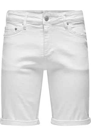 Only & Sons ONSPLY White 9297 AZG DNM Shorts NOOS
