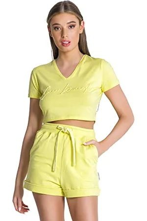 Gianni Kavanagh Damen Yellow Winners Planet Tee T-Shirt, , Large