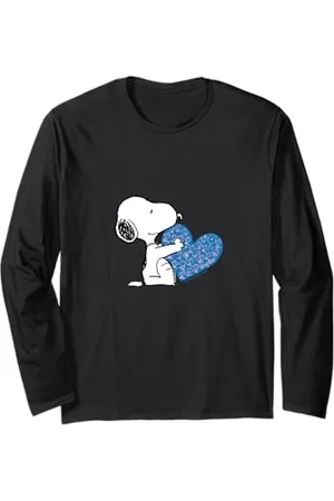 Peanuts Snoopy Blue Heart Langarmshirt