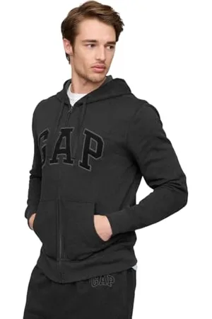 GAP Herren Logo Heritage Hoodie Hooded Full Zip Sweatshirt, , X-Small