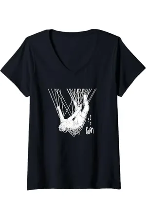 Korn Damen The Nothing Hangman HT Cover T-Shirt mit V-Ausschnitt T-Shirt mit V-Ausschnitt