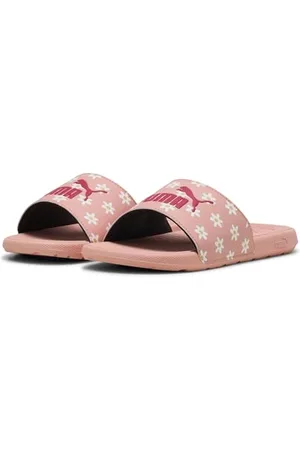 PUMA COOL CAT 2.0 Daisies JR Schiebe-Sandalen, PINK Fruit PINK White-Almost APRICOT, 38 EU