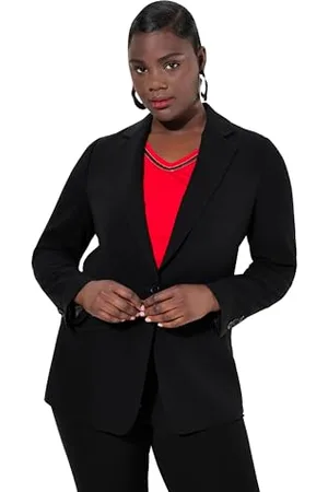 Ulla Popken Damen, große Größen, Blazer, Reverskragen, Klappentaschen, Knopfverschluss