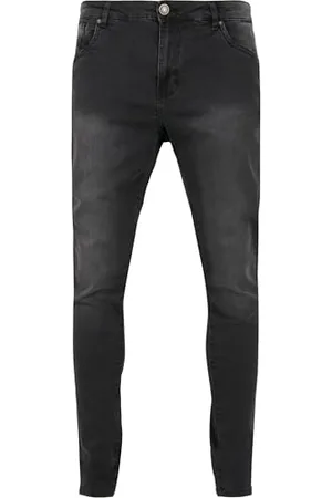 Urban classics Herren Slim Fit Jeans Hose, Schwarz ( 02296), W(Herstellergröße: 28/32)