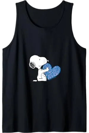Peanuts Snoopy Blue Heart Tank Top