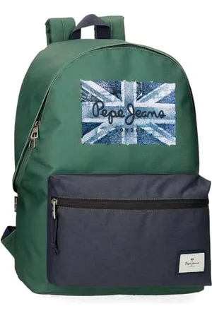 Pepe Jeans Jebb Schulrucksack, anpassbar an Laptopwagen 15,6 Zoll, , 31 x 44 x 17,5 cm, Polyester, 23,87 l, von Joumma Bags