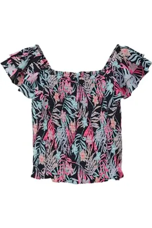 QS by s.Oliver Bluse mit Volantärmeln L