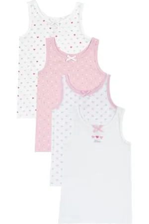 chicco Kinder Unterhemden, Set Aus 4 Unterhemden 100% Baumwolle, Kinderkleidung, Designed in Italy