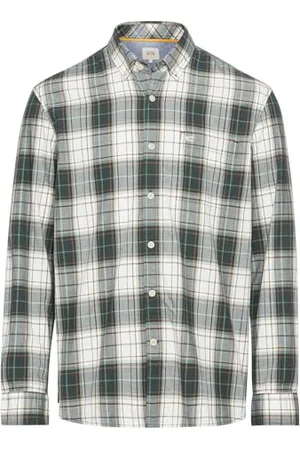 Camel Active Herren Langarm Hemd im Karomuster aus Reiner Baumwolle Menswear-L