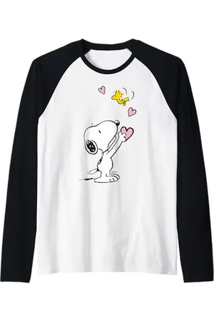 Peanuts Snoopy Woodstock Mein Herz ist bei dir Raglan