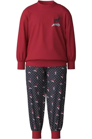 Calida Family & Friends Bündchen-Pyjama Kinder, aus 100% Bio-Baumwolle, mit weichen Rippbündchen an den Abschlüssen