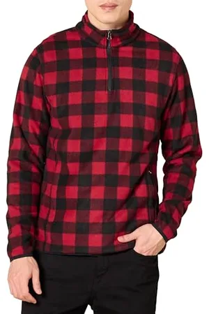 Amazon Herren Polarfleecejacke mit Viertelreißverschluss, , XL