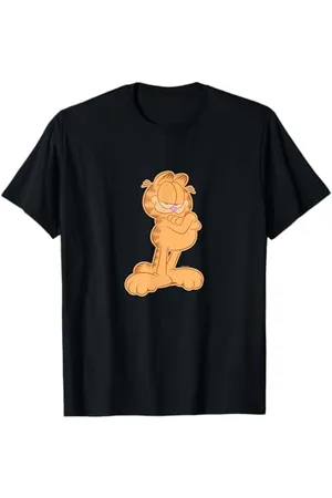 Garfield Arms Ton-Overlay mit überkreuzten Armen in Orange T-Shirt