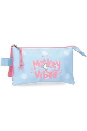 Disney Joumma Micky Vibes Dreifach-Federmäppchen, , 22 x 12 x 5 cm, Polyester, 1,32 l, , Talla única, Dreifachmäppchen