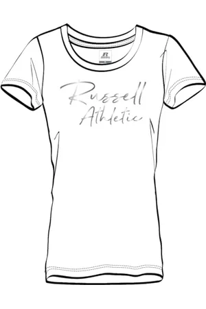 Russell Athletic A11191-UW-001 S/S Crewneck Tee Shirt T-Shirt Damen White Größe S