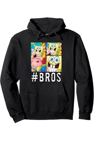 Spongebob & Patrick Star #Bros Colorful Panels Pullover Hoodie