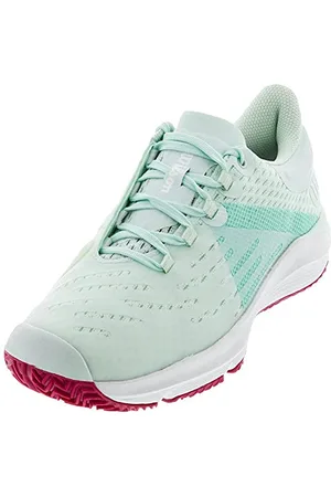 Wilson Mädchen Tennisschuhe, KAOS 3.0 JR, Hellgrün/Weiß/Pink, 36 1/3 EU, Für alle Bodenbeläge, Alle Spielertypen, WRS328170E035