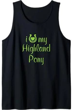 Hip Reittrainer "I Love My Highland", Pony, Pferdeshow Tank Top