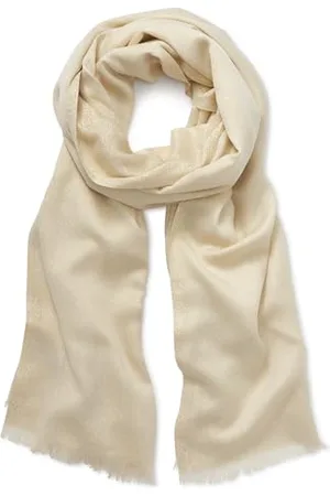 Calvin Klein Damen Satin Border Chiffon Scarf Mode-Schal, , Einheitsgröße