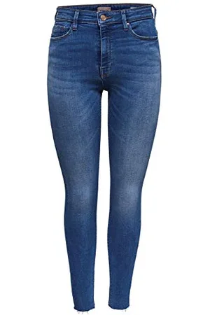 ONLY Damen Jeans 15165792 Medium Blue Denim Xs-32
