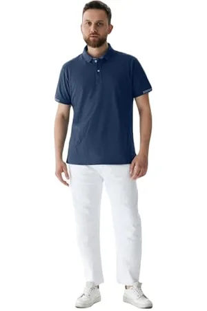 LTB Herren Polo Bemaka Klassische Passform - Baumwolle in Blau - Größe XL