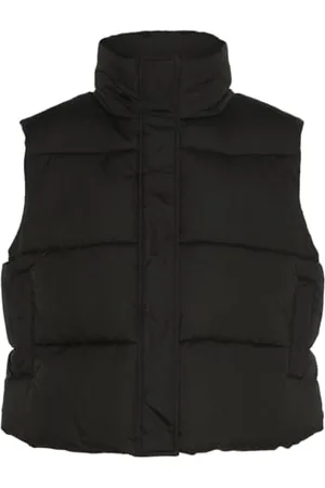 Pieces® PCBEE HIGH Neck Cropped Puffer Vest MM