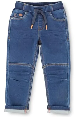 sigikid Sweat Denim Jeans für Jungen und Mädchen mit Schlupfbund und Weitenregulierung innen