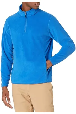 Amazon Herren Polarfleecejacke mit Viertelreißverschluss, , L