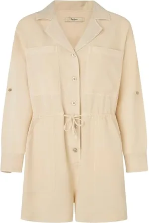 Pepe Jeans Damen Elison Jumpsuit, Braun (Malt Beige), XS