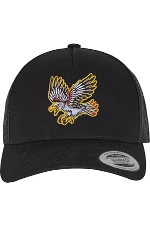 Mister Tee Bravery Eagle Trucker Cap 5-Panel Retro Trucker Cap one size black