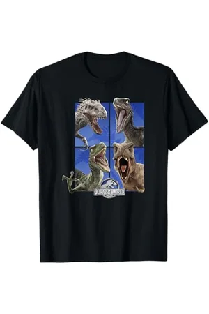 Jurassic Park Jurassic World Group Of 4 Dinosaur Roars T-Shirt