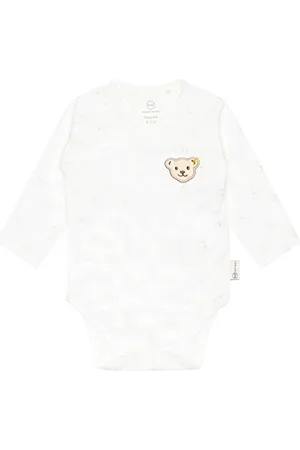 Steiff Unisex Baby Basic Wickelbody Langarm Unterwäsche, , 62