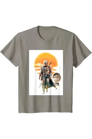 STAR WARS Kinder The Mandalorian Sunset Poster T-Shirt