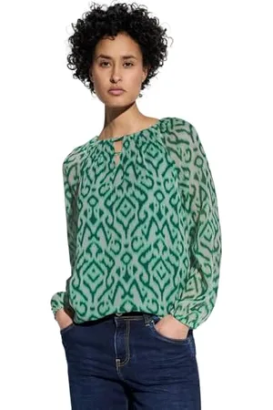Street one Damen A345532 Gemusterte Chiffon-Bluse, , 34